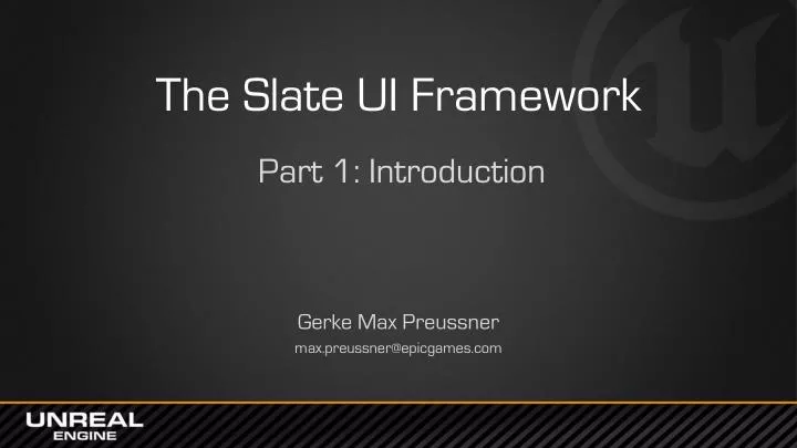 the slate ui framework