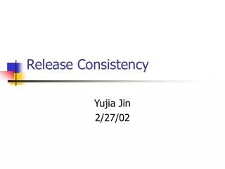 Release Consistency