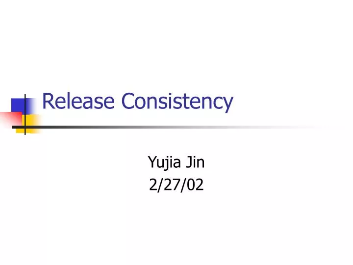 release consistency