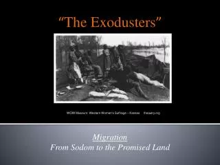 Migration From Sodom to the Promised Land
