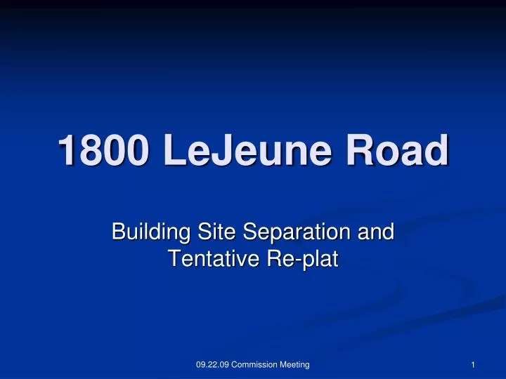 1800 lejeune road