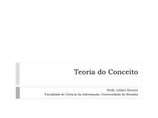 teoria do conceito