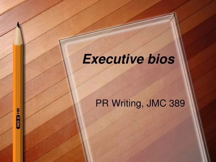 executive bios