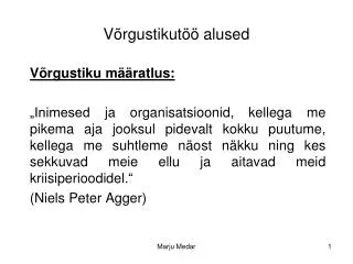 v rgustikut alused