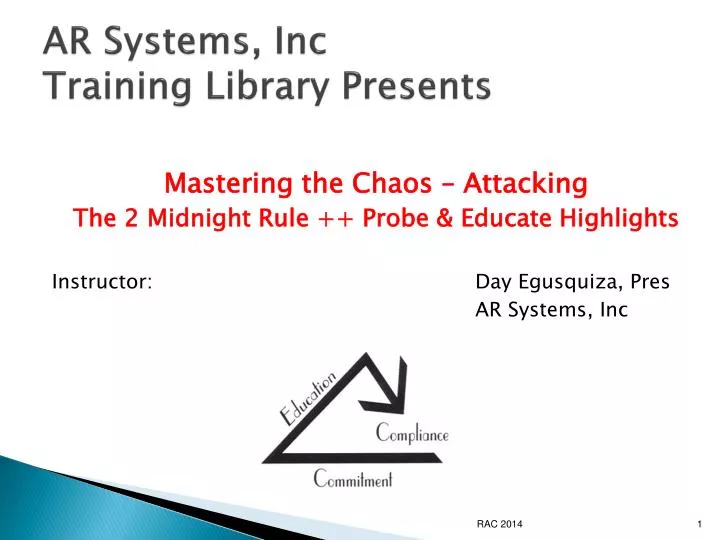 ar systems inc training library presents