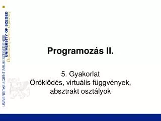 programoz s ii