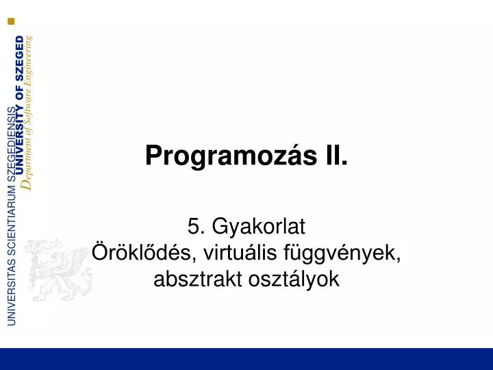 programoz s ii