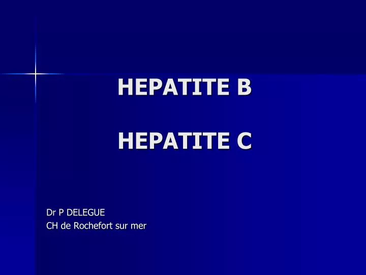 hepatite b hepatite c