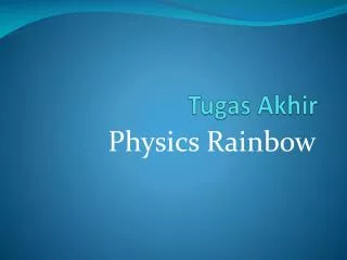 tugas akhir