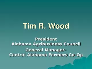 Tim R. Wood