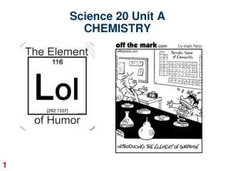 Science 20 Unit A CHEMISTRY