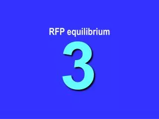 RFP equilibrium
