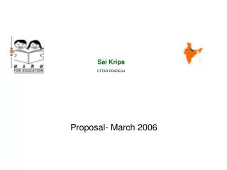 Proposal- March 2006