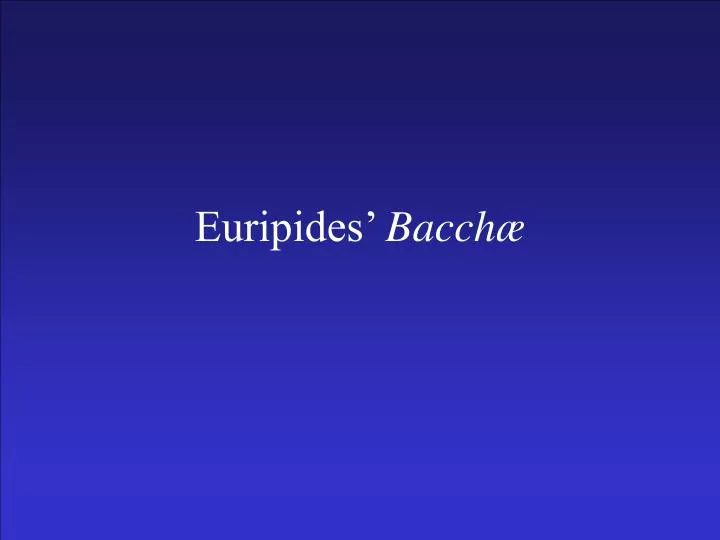 euripides bacch