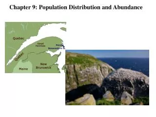 Chapter 9: Population Distribution and Abundance