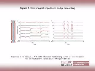 Figure 3 Oesophageal impedance and pH recording