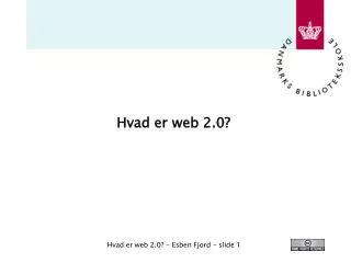 hvad er web 2 0