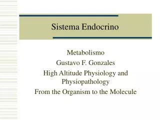 sistema endocrino
