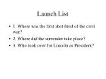 Launch List - slide 1