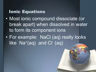 Ionic Equations