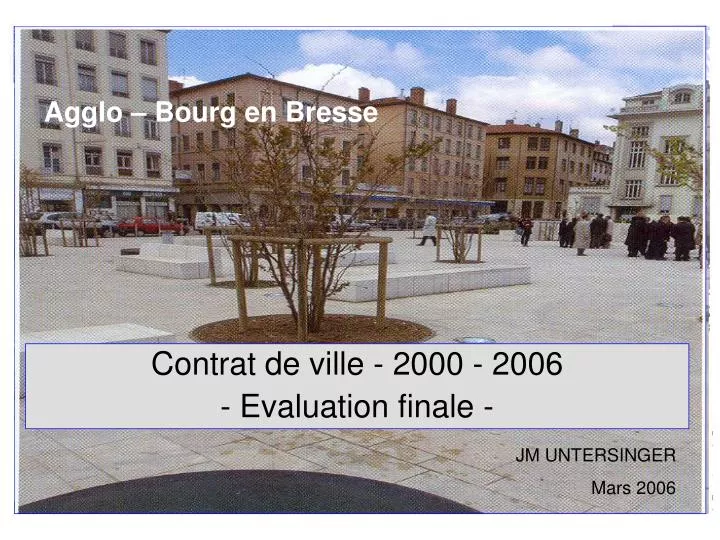 contrat de ville 2000 2006 evaluation finale