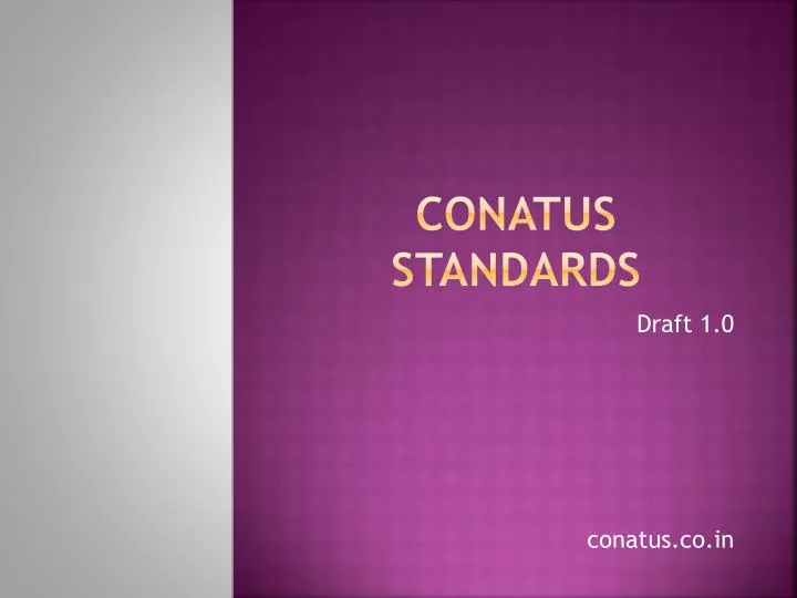 conatus standards