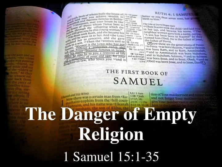 the danger of empty religion