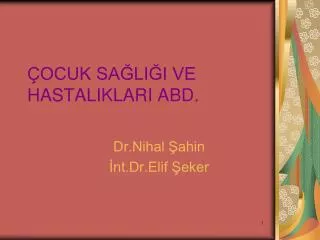 ocuk sa li i ve hastaliklari abd