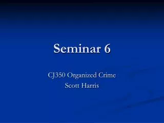 Seminar 6