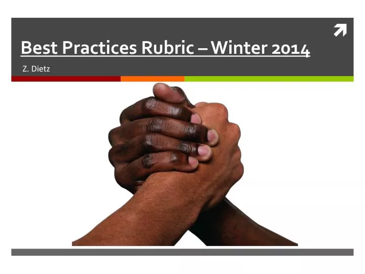 best practices rubric winter 2014