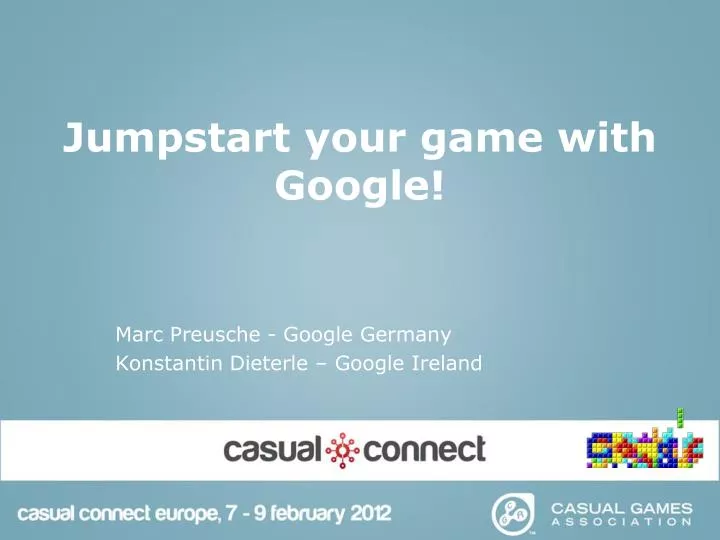 jumpstart your game with google