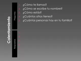 calentamiento