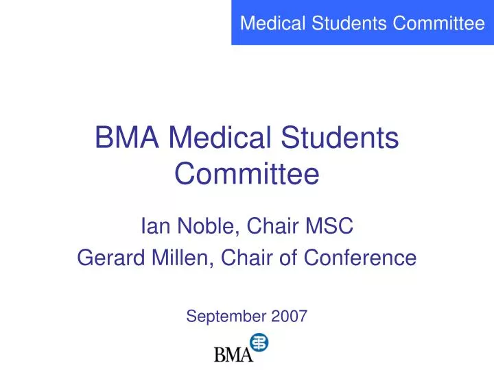 bma medical students committee