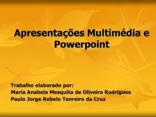 apresenta es multim dia e powerpoint