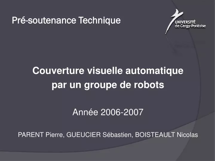 pr soutenance technique