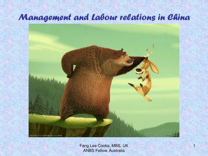 management and labour relations in china