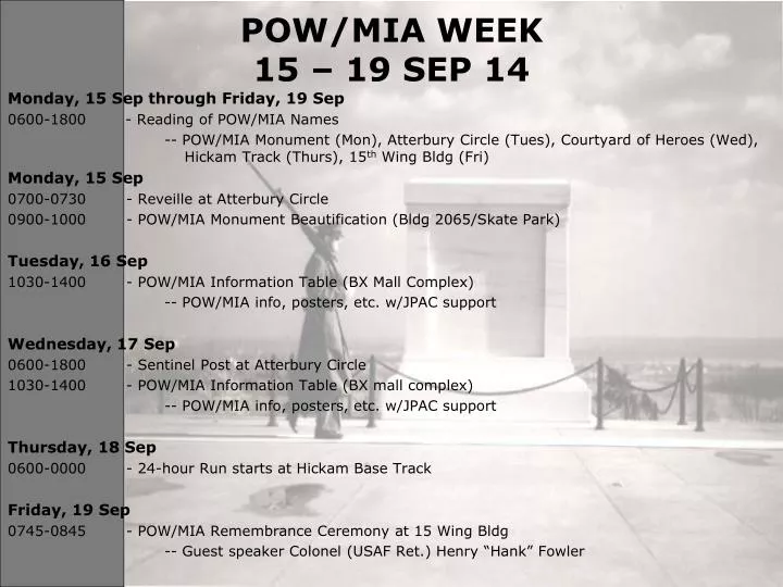 pow mia week 15 19 sep 14