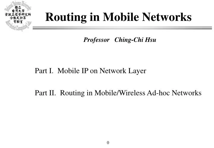 routing in mobile networks