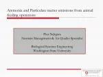 Ammonia and Particulate matter emissions from animal feeding operations - slide 1