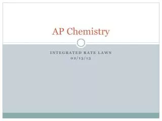 ap chemistry