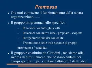premessa