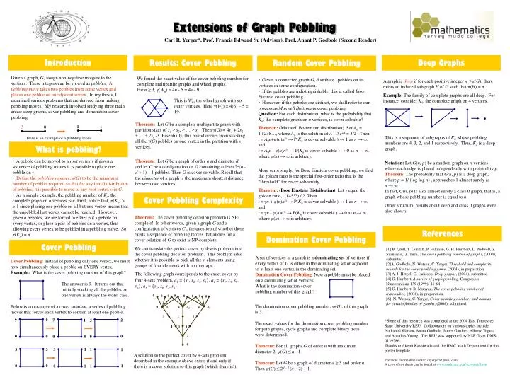extensions of graph pebbling