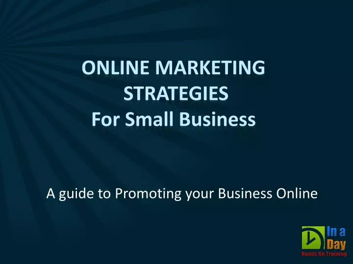 a guide to p romoting your business online
