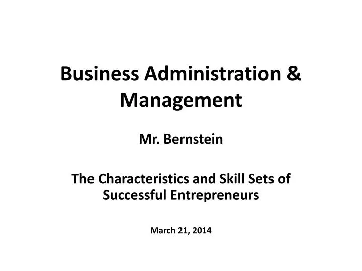 business administration management