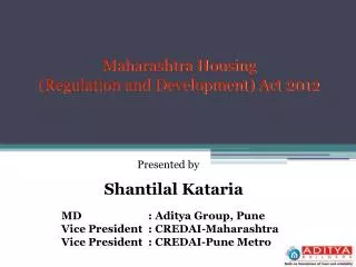 Maharashtra Housing (Regulation and Development) Act 2012