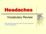 Headaches - slide 1