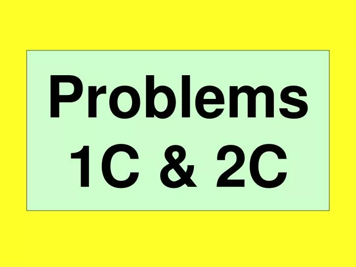 problems 1c 2c