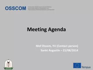 Meeting Agenda