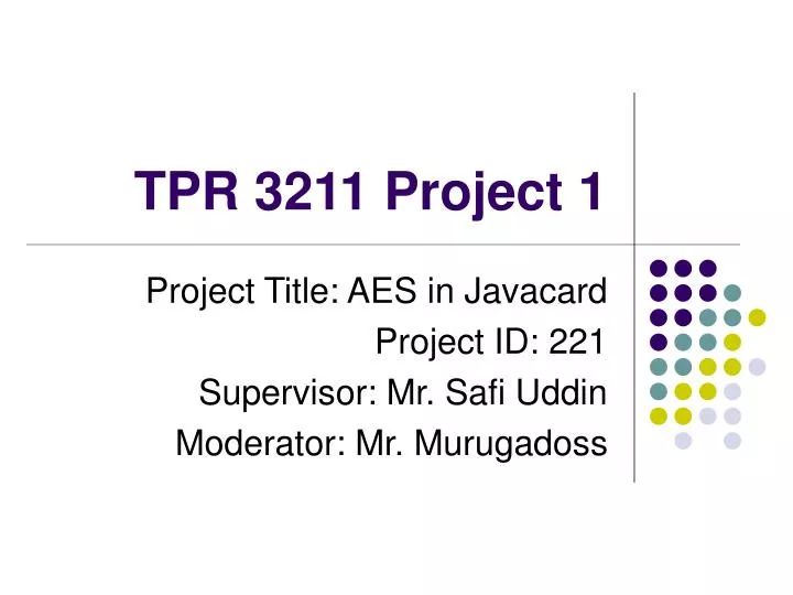 tpr 3211 project 1