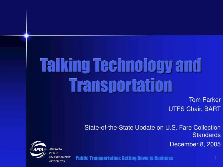 talking technology and transportation